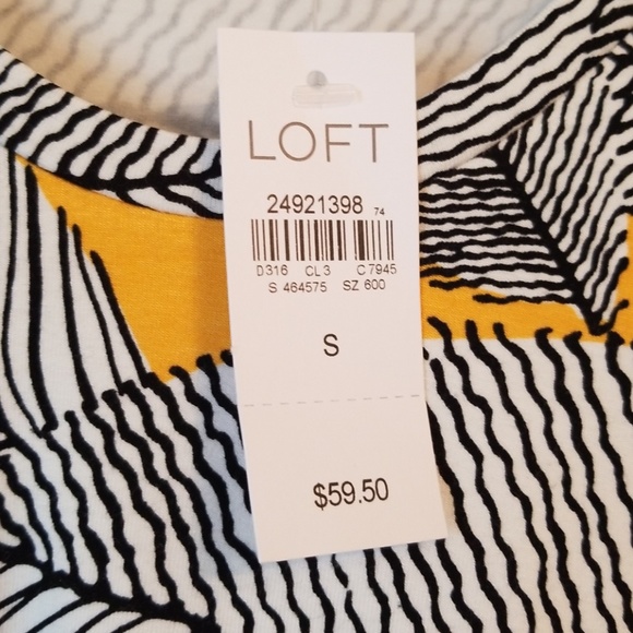 Loft NWT Tropical Mini Dress - Picture 2 of 5